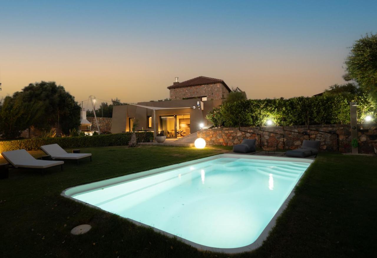 Lithari Luxury Villa With Private Pool, Your Perfect Retreat, Crete Agios Nikolaos  Luaran gambar