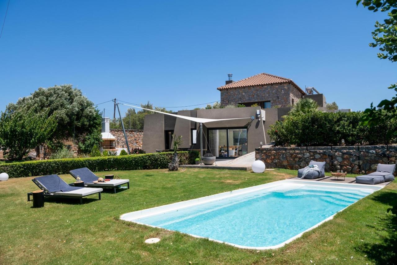 Lithari Luxury Villa With Private Pool, Your Perfect Retreat, Crete Agios Nikolaos  Luaran gambar